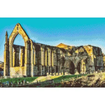 Diamantové malování Diamantové malování - Kostel Bolton Priory, Anglie Velikost: 40x60cm, Rámování: Pouze srolované plátno, Diamanty: Kulaté