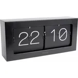 Designové nástěnné/stolní překlápěcí hodiny 5642BK Karlsson 37cm