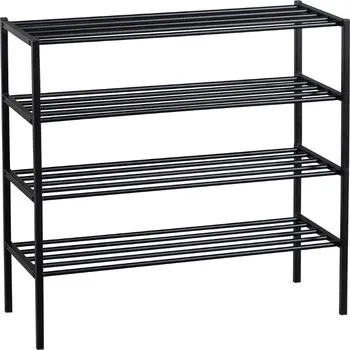 Botník WOOOD Černý kovový botník Mahon 80 x 85 cm