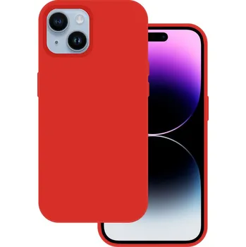 Pouzdro na mobilní telefon Tel Protect Silicone Premium pro Iphone 15 Plus červený