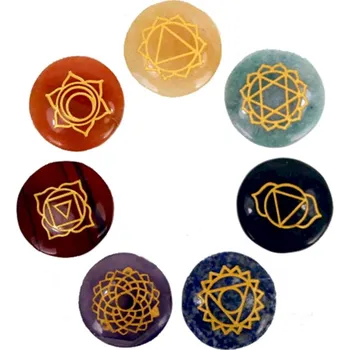 Čakrové kameny sada v esoterickém sáčku
