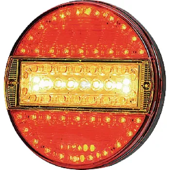 Auto-moto KRAMP Multifunkční zadní světlo LED LA40014, 12/24 V, kulaté, Ø 140 mm, 7pólové, univerzální použití, E20