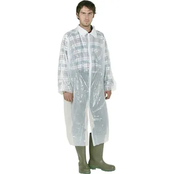 Jednorázový overal, bílý, PE