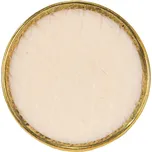 Béžovo-zlatá keramická kulatá úchytka - Ø 4 cm