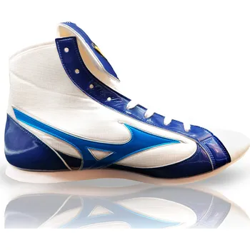 Boxerská obuv Boxerské boty Mizuno Mid-Cut - bílé / modré