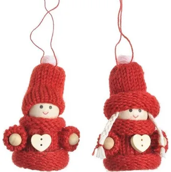 DEKORACE - panáček a panenka v kulíšku - 7 cm, bal. 2 ks