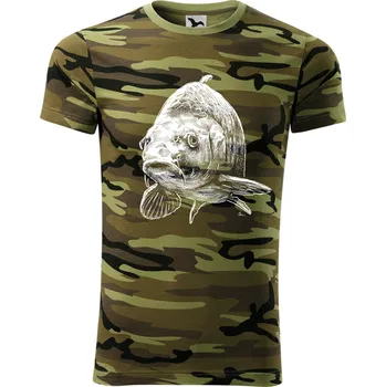 Tričko - Kapr Barva: Camouflage green (32), Velikost: 122 cm/6 let, Střih: Dámské