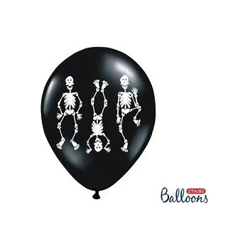 Balónek Latexové balónky strong pastelové kostlivci 50 ks