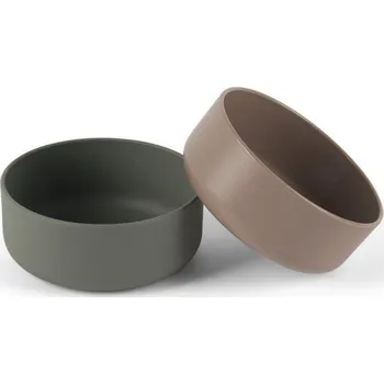 dětská miska Dantoy Tiny Bio misky 2 ks 0 m+ Olive/Mocca
