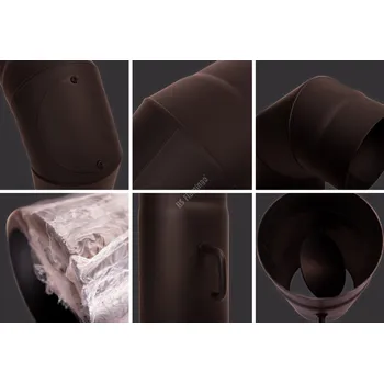 Kouřovod Přechodka (redukce) do komína s růžicí 160 mm/160 mm/1,5 mm