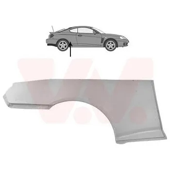 Příslušenství karosérie Boční stěna VAN WEZEL 8213146