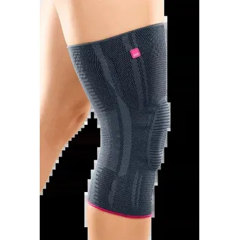 Kolenní bandáž se silikonovou pelotou Genumedi—Velikost VII, stříbrná