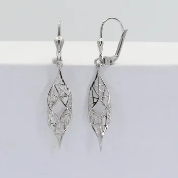 Náušnice Zlaté náušnice z bílého zlata CSY066W