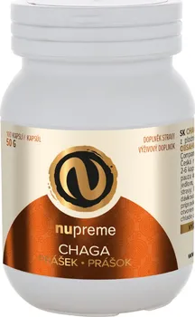 Přírodní produkt Nupreme Chaga Biomasa 500 mg 100 cps.