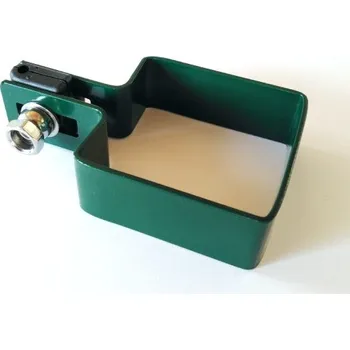 Příslušenství pro plot Objímka pro 3D panel light, koncová, zelená poplastovaná