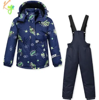 Chlapecké oblečení Chlapecká zimní bunda + lyžařské kalhoty KUGO KB9706