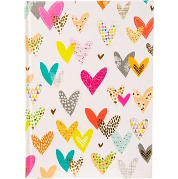 Zápisník Zápisník Goldbuch - Srdce, A5, gramáž 100g/m2, 100 čistých listů