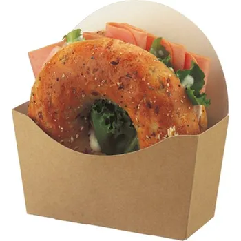 Sáček na potraviny Kapsa na bagel papírová 120x46x60/120mm hnědá - 400 ks