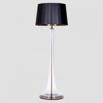 Stojací lampa 4concepts Designová stojací lampa ZURICH TRANSPARENT Barva: Černá