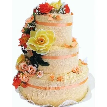 Veratex Textilní dort třípatrový (losos)