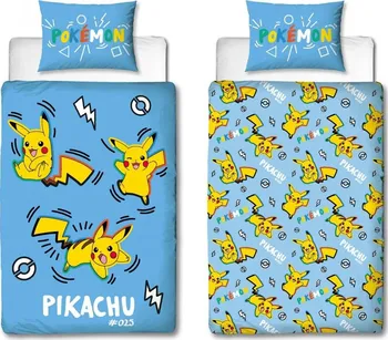 Ložní povlečení Pokémon oboustranné povlečení na klasickou postel 140 x 200, 60 x 70 cm