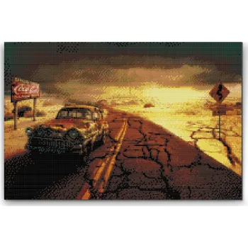 Diamantové malování Diamantové malování - Apokalypsa Velikost: 40x60cm, Rámování: Pouze srolované plátno, Diamanty: Kulaté