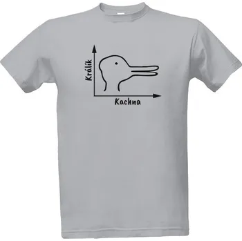 Tričko s potiskem Králík x kachna pánské