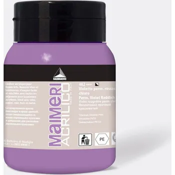 Speciální výtvarná barva Akrylová barva Maimeri Acrilico 500 ml – Permanent Violet Reddish Ligh