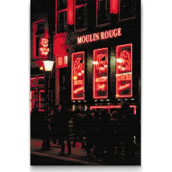 Diamantové malování Diamantové malování - Mouline rouge 2 Velikost: 40x60cm, Rámování: Pouze srolované plátno, Diamanty: Čtvercové