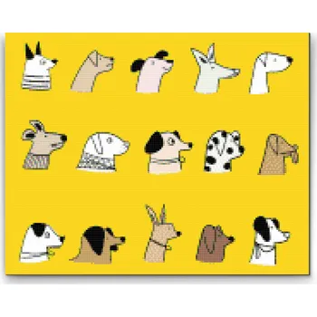 Diamantové malování Diamantové malování - Psí plemena Velikost: 50x50cm, Rámování: Pouze srolované plátno, Diamanty: Čtvercové