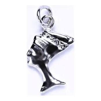 Přívěsek Stříbrný přívěsek Nefertiti - P767 (Stříbrná Nefertiti)