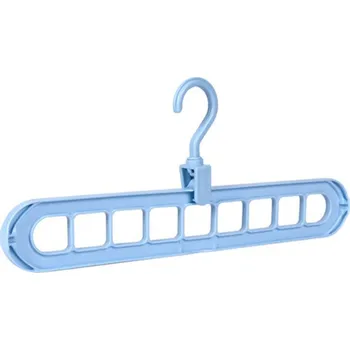 Organizér na kosmetiku Úsporný věšák na 9 ramínek Barva: modrá