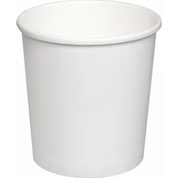 Jednorázové nádobí Kelímek papírový na polévku 350ml/12oz, 90mm bílý - 500 ks