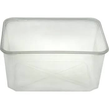 Jednorázové nádobí Vanička PP 1500ml, 185x133x94mm transparentní - 300 ks