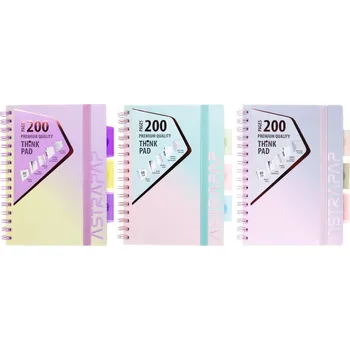 Blok Astra Blok se spirálou Astrapap Ombre Pastel A5 čtverečkovaný ,balení 3 ks 419950