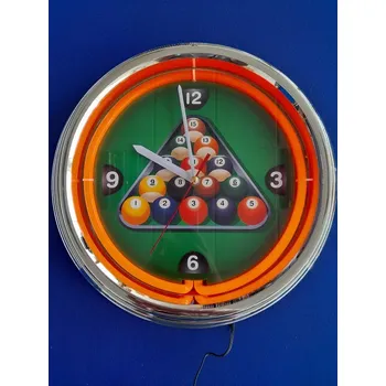 Hodiny Hodiny Neon Billiard NBU-6, průměr 38 cm