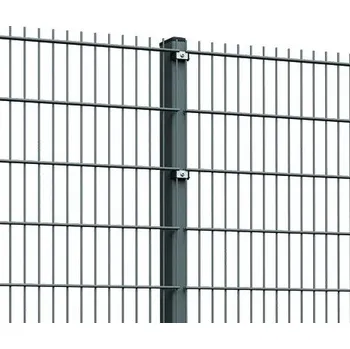 Plotový sloupek Plotový sloupek BRAVO 60/60/2400 mm bez děr poplastovaný v barvě antracitové šedé RAL 7016