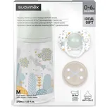 SUAVINEX | Sada láhev 270ml + dudlík fyziologický 0/6m + klip Dreams Varianta: SUAVINEX | Sada láhev 270ml + dudlík fyziologický 0/6m + klip Dreams - zelená