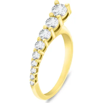 Módní doplněk Brilio Silver Elegantní pozlacený prsten se zirkony RI119Y 50 mm + 2 měsíce na vrácení zboží