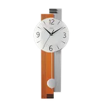 JVD Dřevěné nástěnné skleněné netikající tiché kyvadlové hodiny JVD NS22013/41