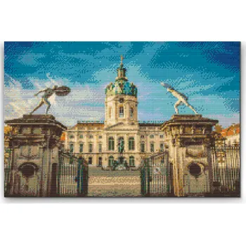 Diamantové malování Diamantové malování - Zámek Charlottenburg Velikost: 40x60cm, Rámování: Pouze srolované plátno, Diamanty: Čtvercové