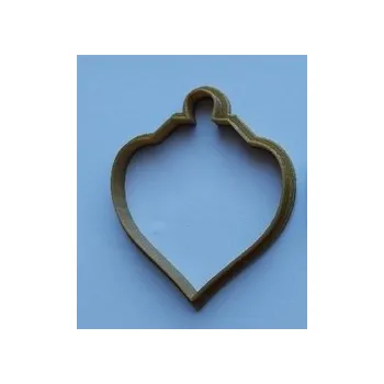 Vánoční dekorace Vykrajovátko - Baňka špičatá 5 cm