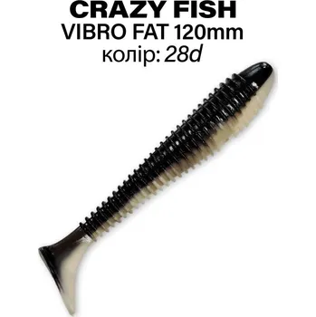 Umělá nástraha Crazy Fish Vibro Fat 12cm 28D 4ks