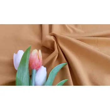 BYTEMA Bavlněný úplet TEINTURE horčicová šíře 150 cm