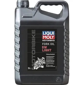 Motorový olej Liqui Moly 1623 Motorbike Fork Oil SAE 5W Light 5 l