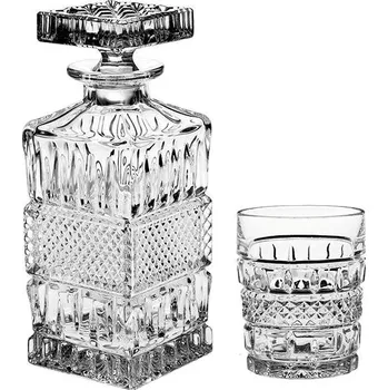 Crystal Bohemia Brittany whisky set 700 ml + 6 sklenic