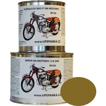 Autolak U PEPÁNKA s.r.o. BARVY NA MOTORKY JAWA Originální 2-K UHS barva M100, ČSN 5447-RAL 1027 Velikost: 1,5L set