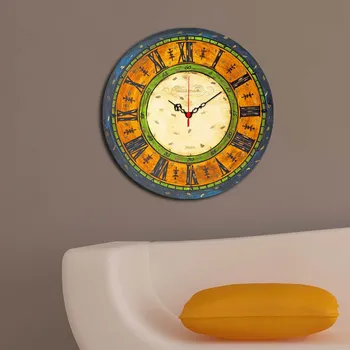 Hodiny ASIR Nástěnné hodiny MDF MALOVANÉ 40 x 40 cm