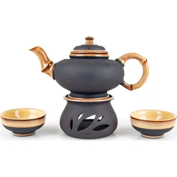 Čajovna Čajová souprava střední černá - 2 šálky