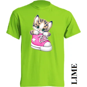 detske-levne-bavlnene-tricko-potisk-kote-bota Barva: Lime - limetková, velikost: 116